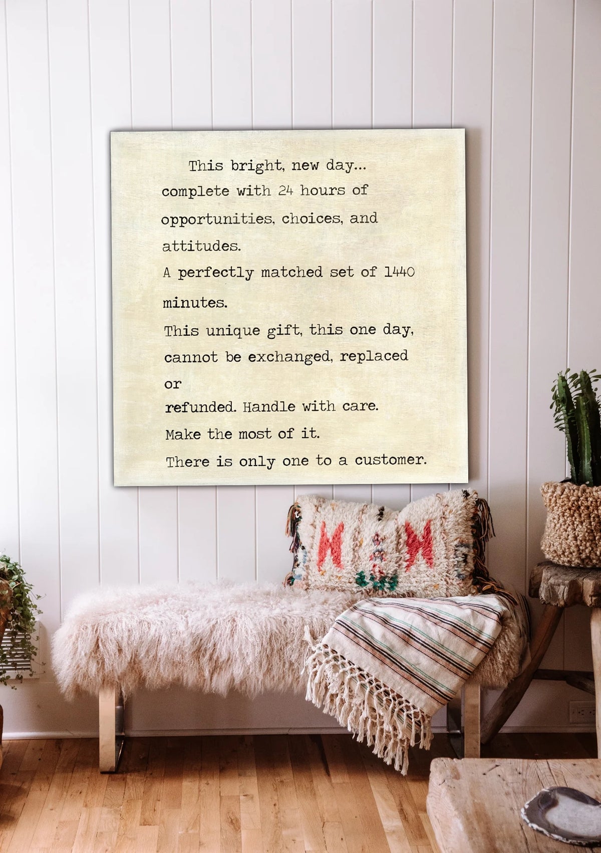 This Bright New Day Art Print - Grey Wood