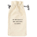 Age and Glasses Wine Bag