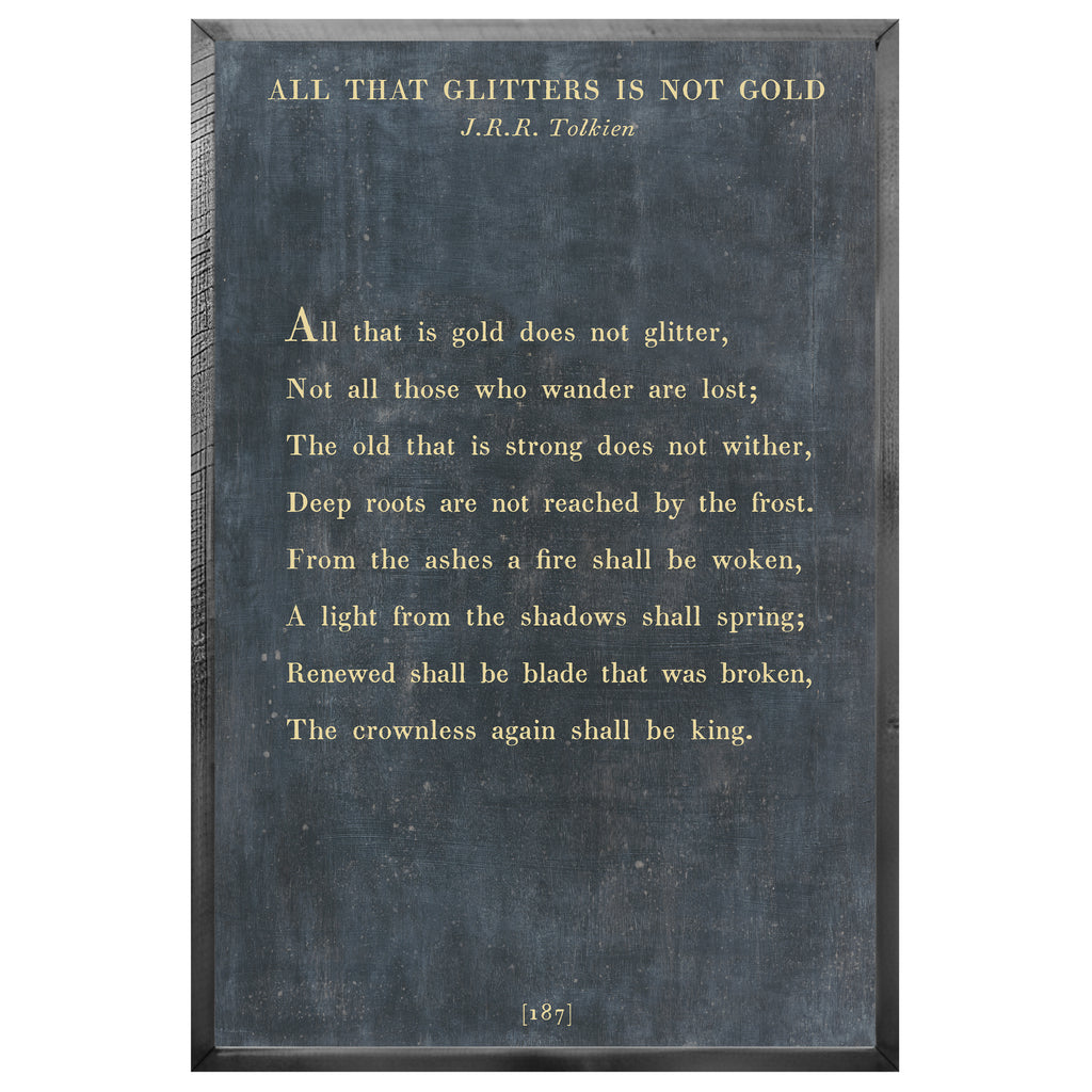 All That Glitters Art Print - Grey Wood