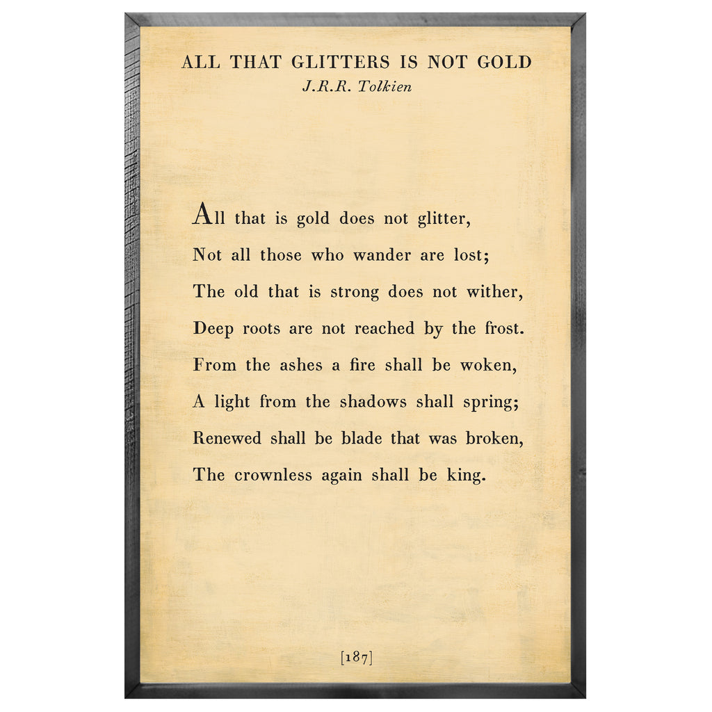 All That Glitters Art Print - Grey Wood