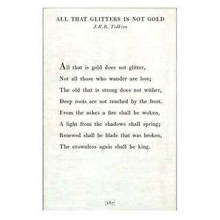 All That Glitters - Poetry Collection - Art Print