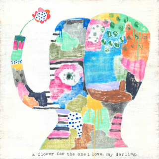 Art Print - A Flower for the One I Love - Gallery Wrap