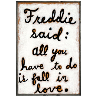 Freddie Said (Grey Wood) - Art Print