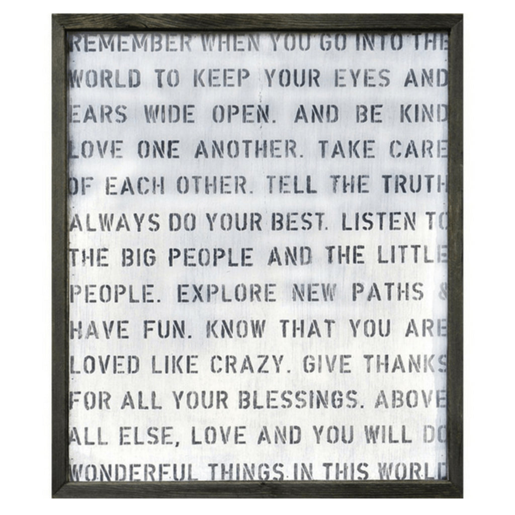 Remember When Art Print - Grey Wood
