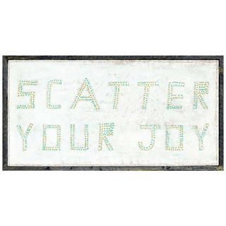 Scatter Your Joy (Grey Wood) - Art Print