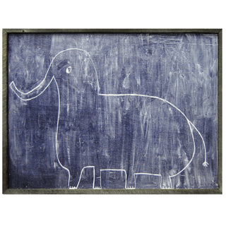 Sophie's Elephant (Grey Wood) - Art Print