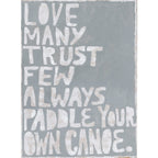 Paddle Your Own Canoe Art Print - Gallery Wrap