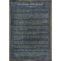 Rules For Being Human Art Print - Grey Wood