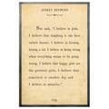 Audrey Hepburn Art Print - Grey Wood