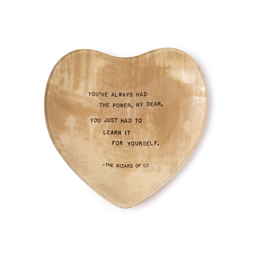 You've Always Had The Power Heart Decoupage Plate 6x6