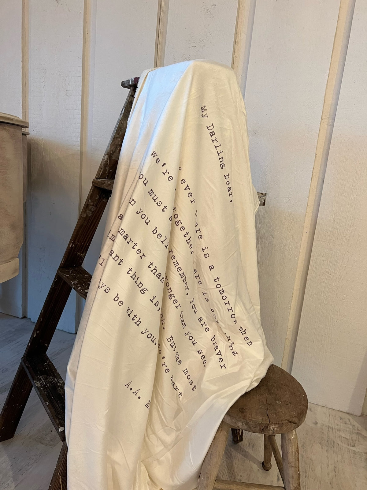 ***Darling Dear (A.A Milne) Large Heirloom Blanket