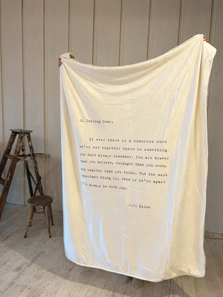 ***Darling Dear (A.A Milne) Large Heirloom Blanket