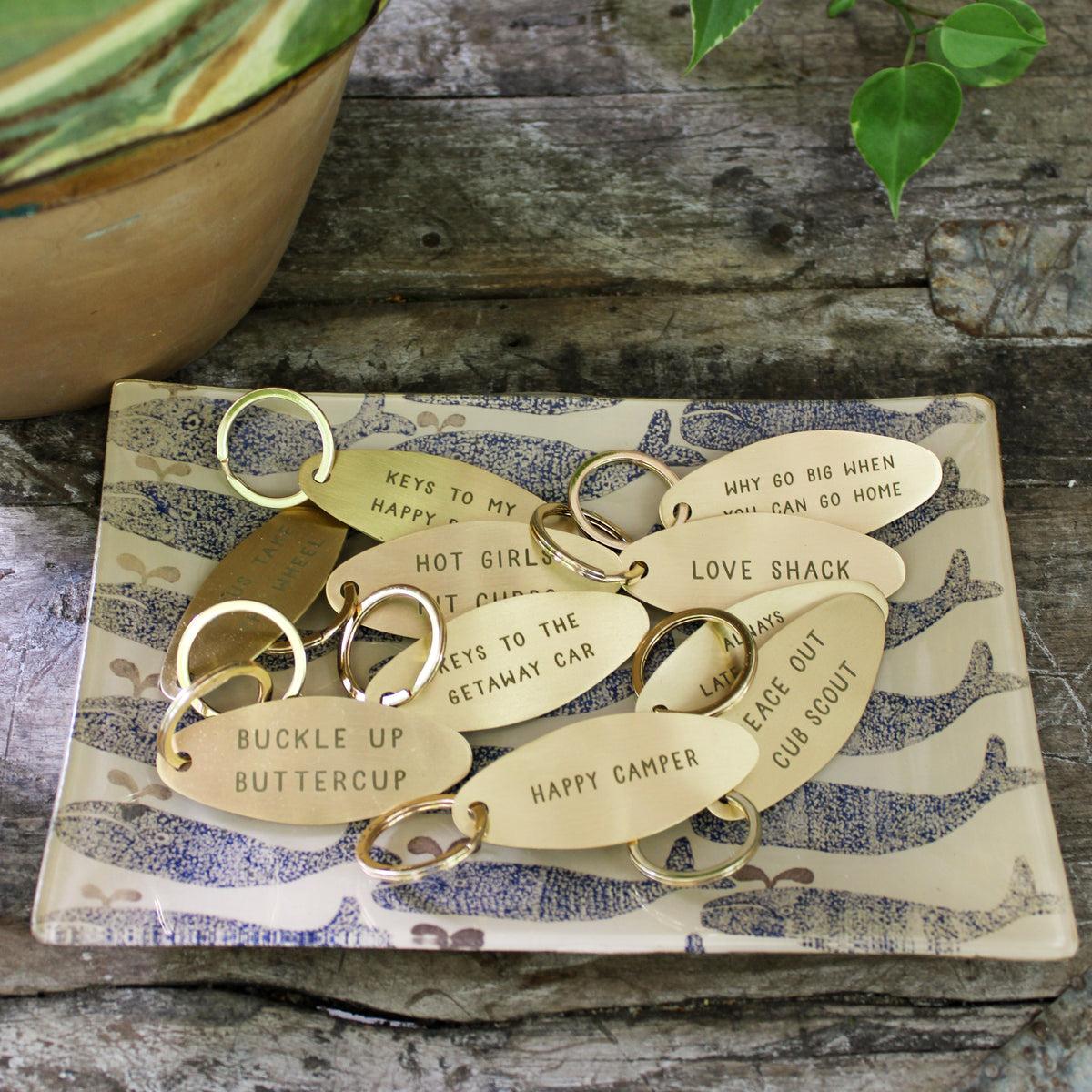 Brass Hotel Keychain- Set Of 10