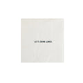 "Let's Drink Lunch" Cocktail Napkin Set (20pcs) Set Of 6