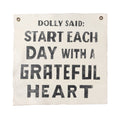 Dolly Said Hand Painted Wall Tarp 25x25