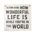 Elton Said Hand Painted Wall Tarp 25x25