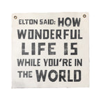 Elton Said Hand Painted Wall Tarp 25x25
