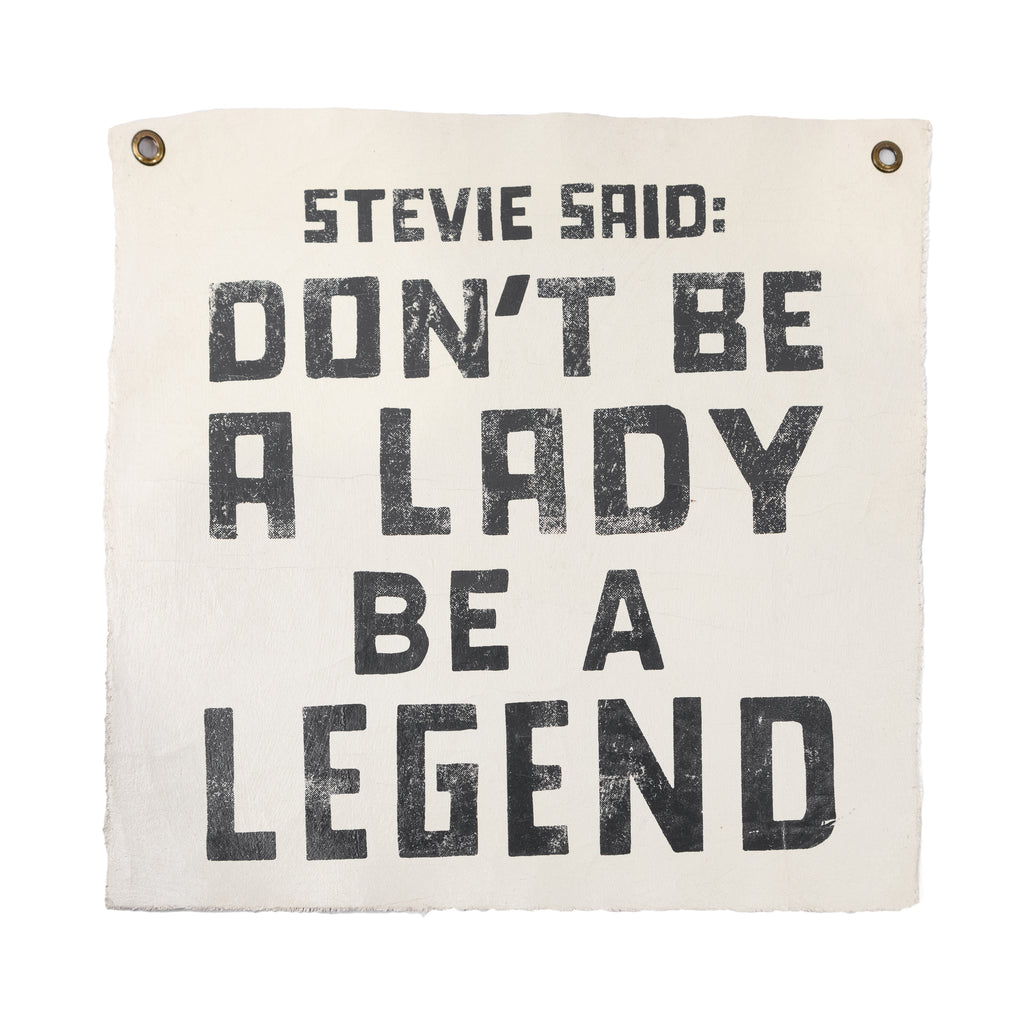 Stevie Said Hand Painted Wall Tarp 25x25