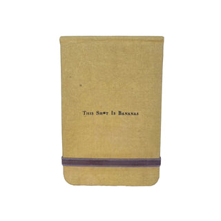 This Sh*t Is Bananas Fabric Notebook-3.5"x5.5"