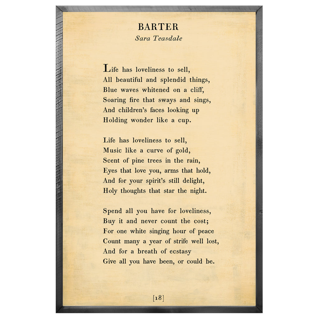 Barter Art Print - Grey Wood