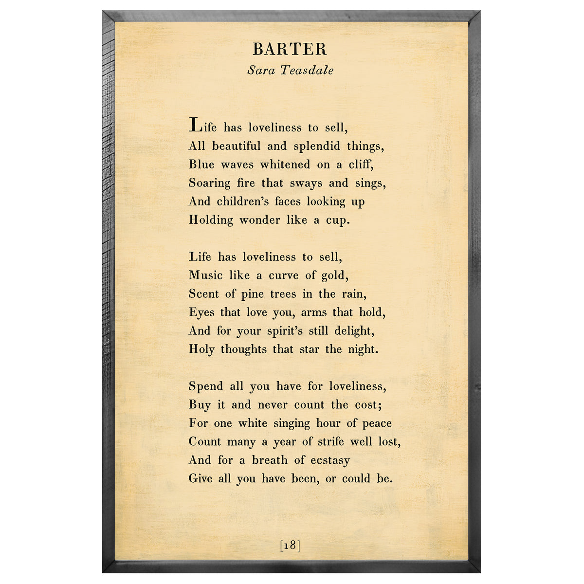 Barter Art Print - Grey Wood