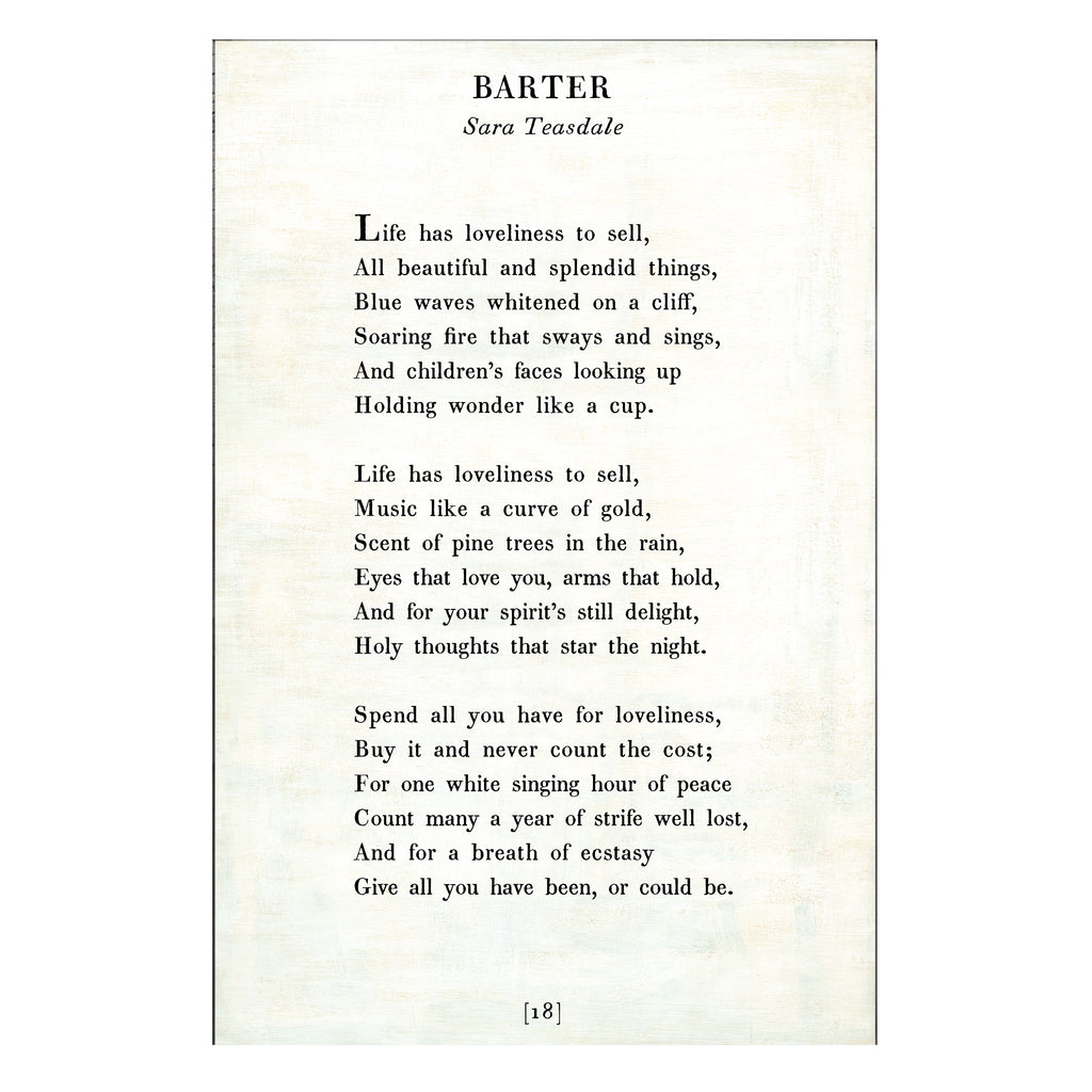 Barter Art Print - Gallery Wrap