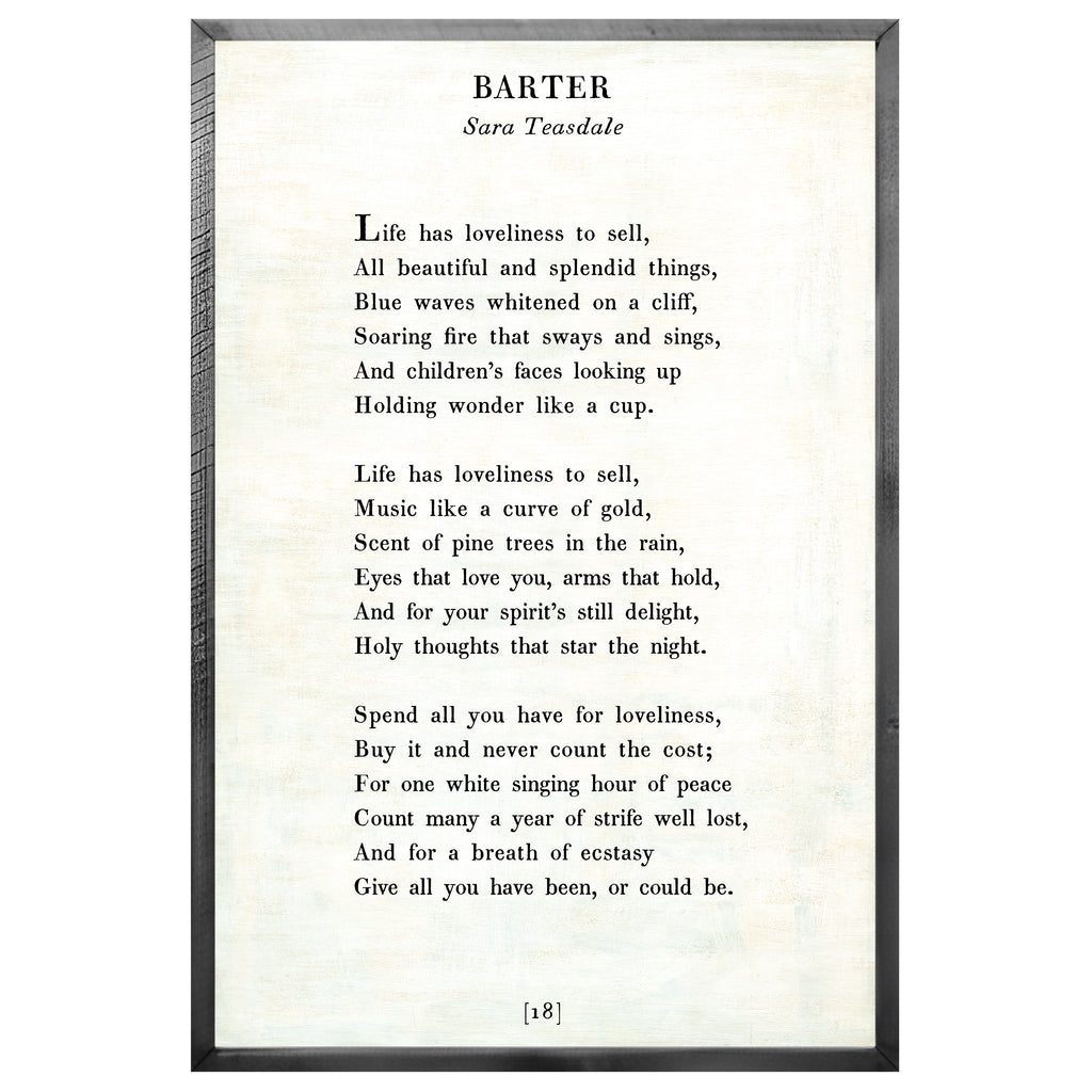 Barter Art Print - Grey Wood