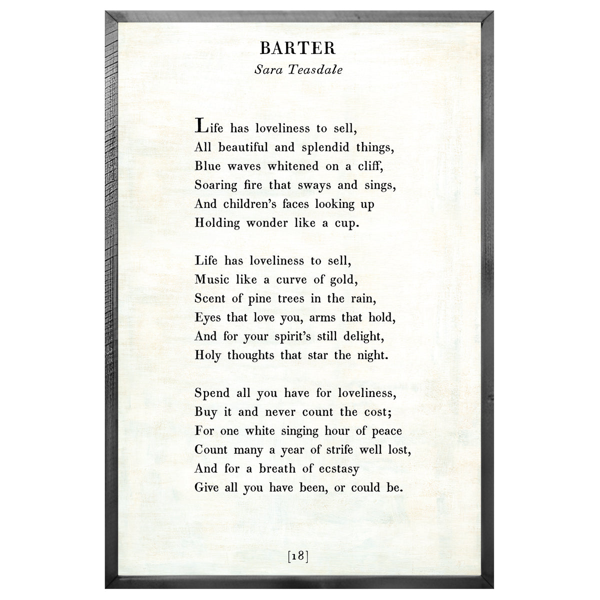 Barter Art Print - Grey Wood