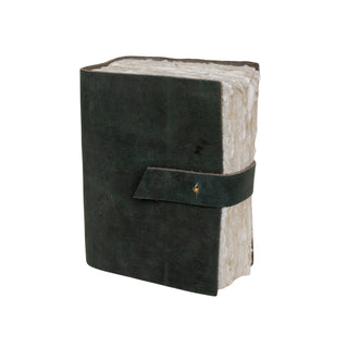 Dark Turquoise Big Daddy Scratched Leather Journal - 8x6