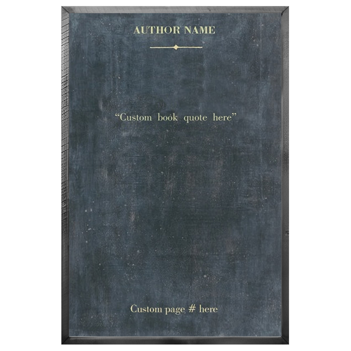 Book Collection Custom Art Print - Grey Wood