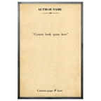 Book Collection Custom Art Print - Grey Wood - Oversized