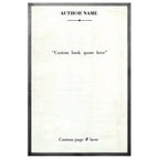Book Collection Custom Art Print - Grey Wood - Oversized