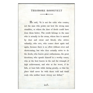 Theodore Roosevelt - Book Collection - Art Print