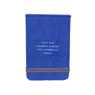 Can't Talk Fabric Notebook-3.5"x5.5"