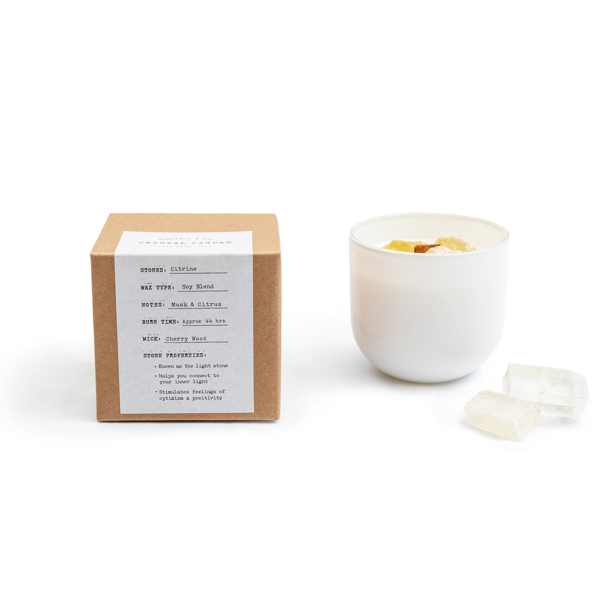***Citrine Crystal Candle - 11oz