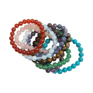 Natural Stone Bracelets -Set of 30