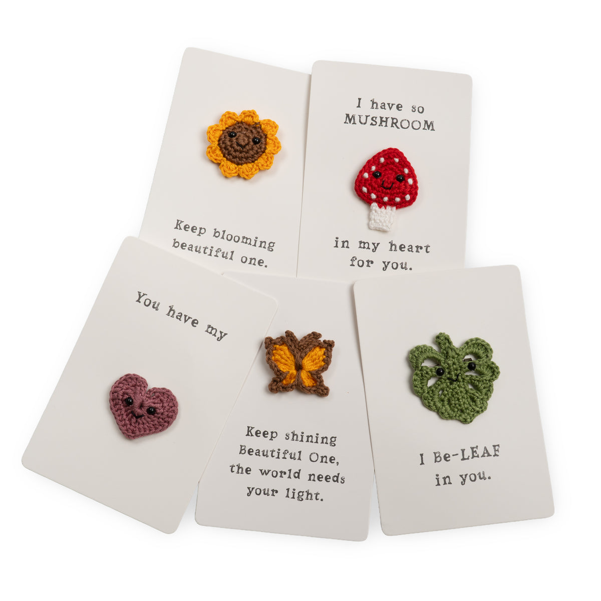Crochet Pin Card - Set of 10