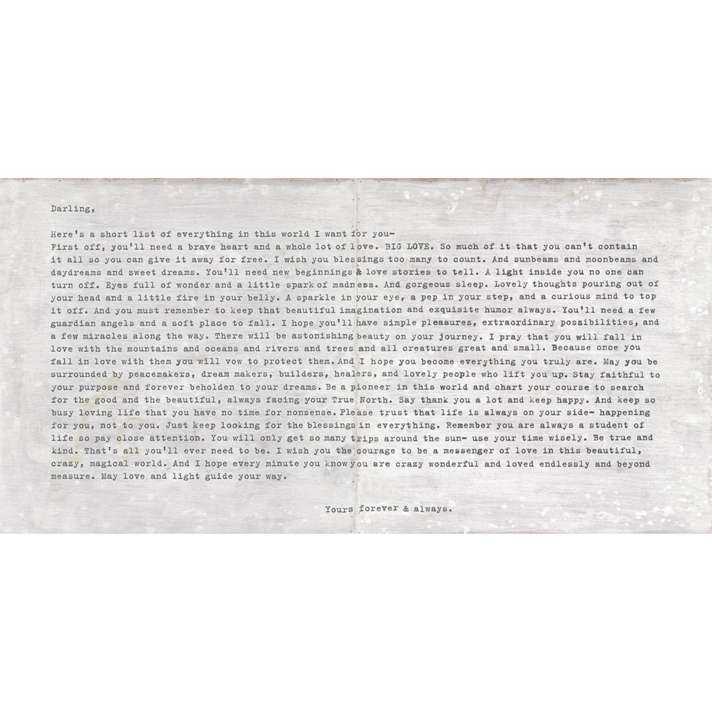 Camp Letter Art Print - Quick Ship