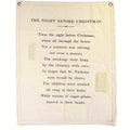 The Night Before Christmas Canvas Wall Tarp - 31.5x40