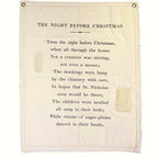 The Night Before Christmas Canvas Wall Tarp - 31.5x40