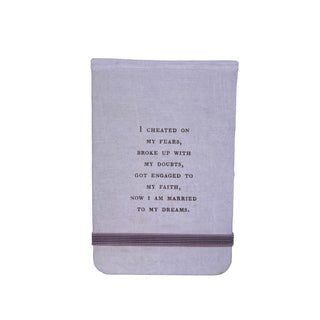 I've Cheated On Fabric Notebook-3.5"x5.5"