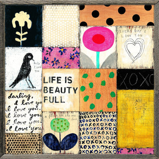 Collage #1 (Grey Wood) - Art Print