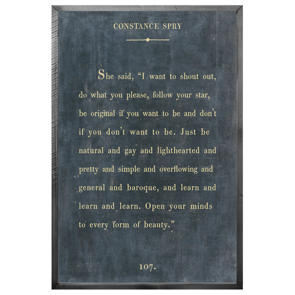 Constance Spry Art Print - Grey Wood