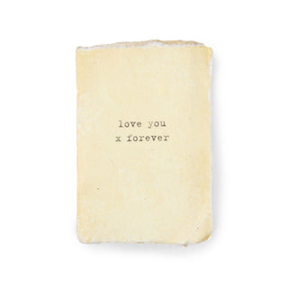 Deckled Edge Notebook - Love You X Forever - 2x3