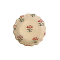 Pink Flower Scalloped Round Decoupage Plate - 5in