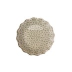 Bunch Of Buds Scalloped Round Decoupage Plate - 5in