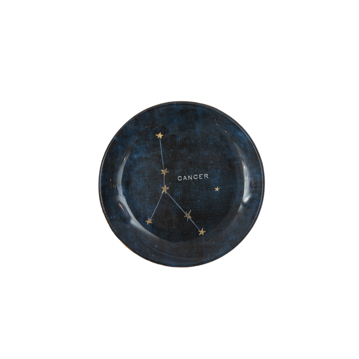 Cancer Round Decoupage Plate - 4in