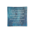 ***Ask Yourself (Annie Lennox) Square Decoupage Plate 6x6