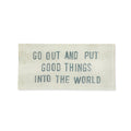Good Things Rectangular Decoupage Plate 8.5x4
