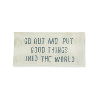 Good Things Small Rectangle Decoupage Plate 8.5" x 4"